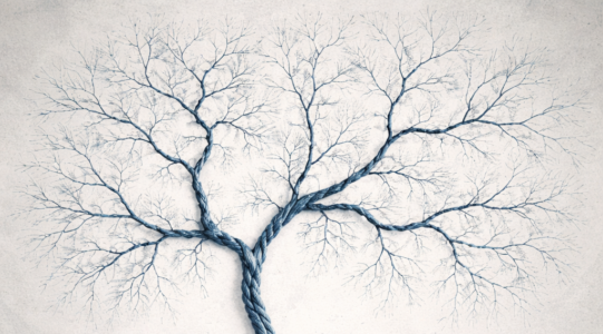 Tree of ropes in blue hues (3)